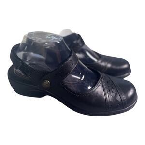 Cobb Hill By New Balance Women’s Rev Lite Black Leather Slingback Shoes Size-8m